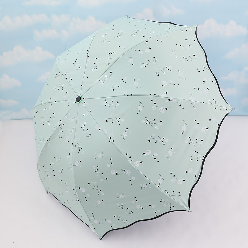 晴雨傘兩用遮陽韓國小清新女神傘三折疊夏季黑膠超強防曬防紫外線