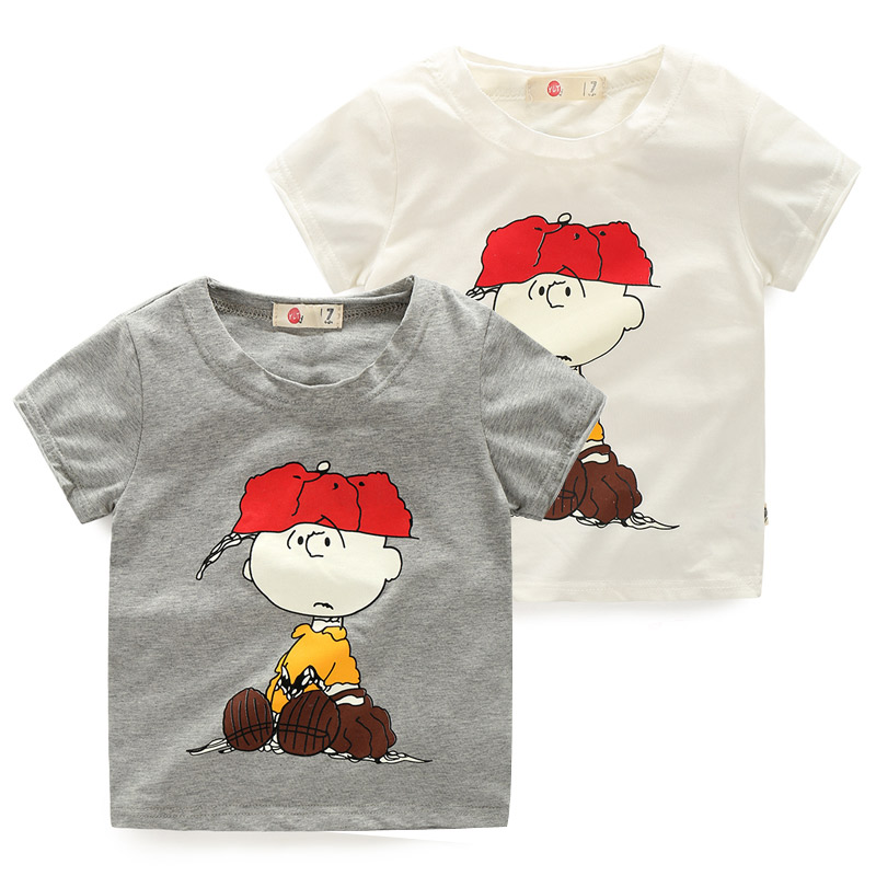 寶寶短袖T恤 夏裝韓版新款男童童裝兒童卡通打底衫tx-5338